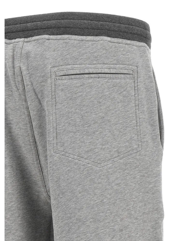 Brunello Cucinelli Solomei Athletic Club Bermuda Shorts — Gray Gray