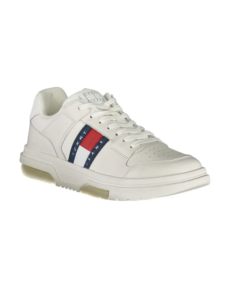 Tommy Hilfiger Logo-Striped Sneaker — White White