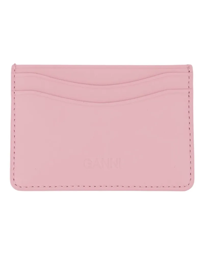 Ganni Women's Cute Crab Print Card Holder -  Synthetic Pink Accessories Card-Holder Pink