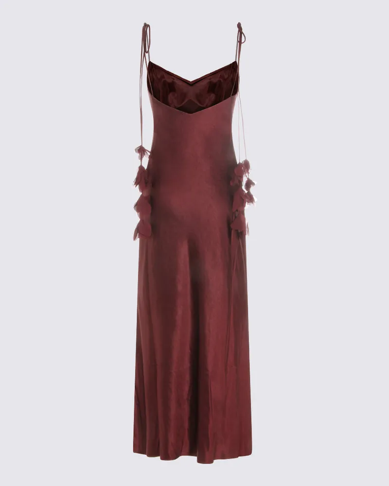 Self-Portrait Women's Dresses Burgundy _pes Burgundy