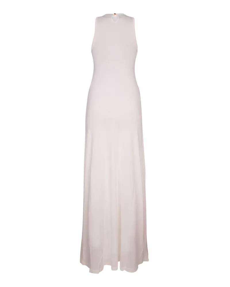 Jacquemus Women's La Robe Maille Sculta Offwhite Principal:viscose Abiti Dress White