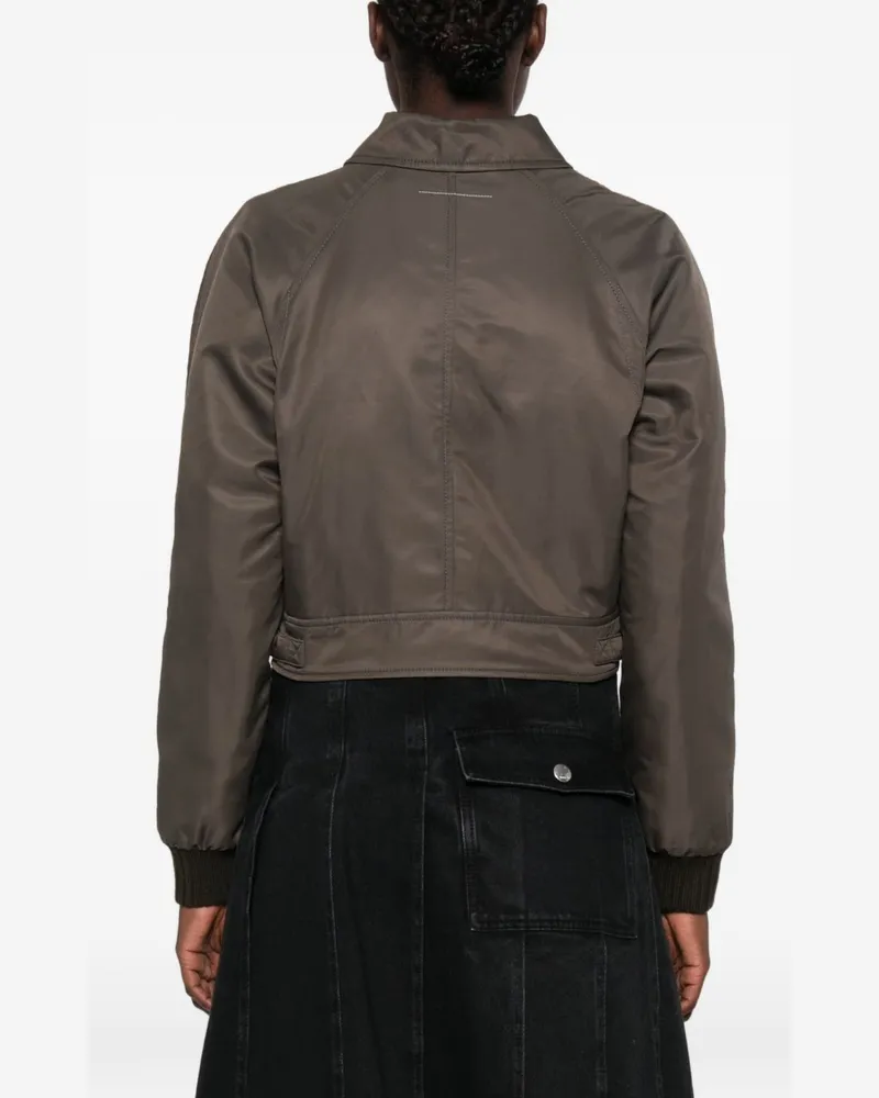 Maison Margiela Nylon Blouson Jacket — Grey Grey