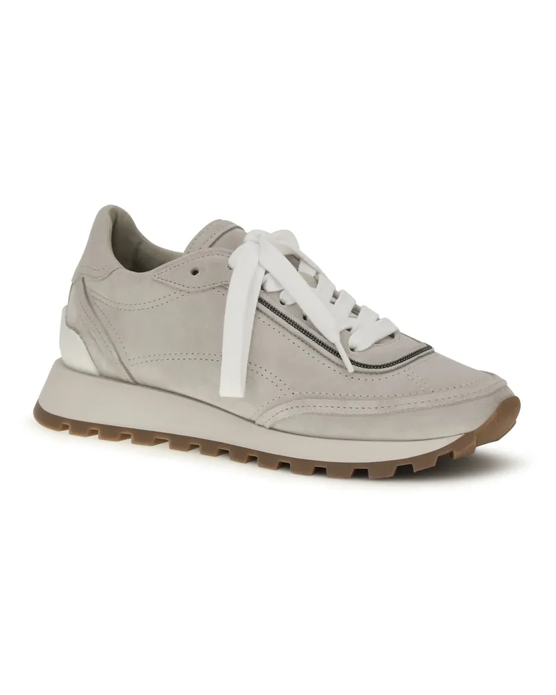 Brunello Cucinelli Women's Leather Sneakers Quarzo Quarzo