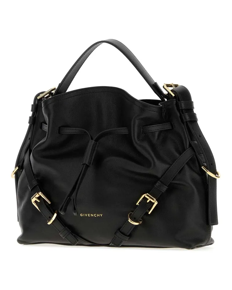 Givenchy Women's Black Leather Small Voyou Bucket Bag Borse A Secchiello Black