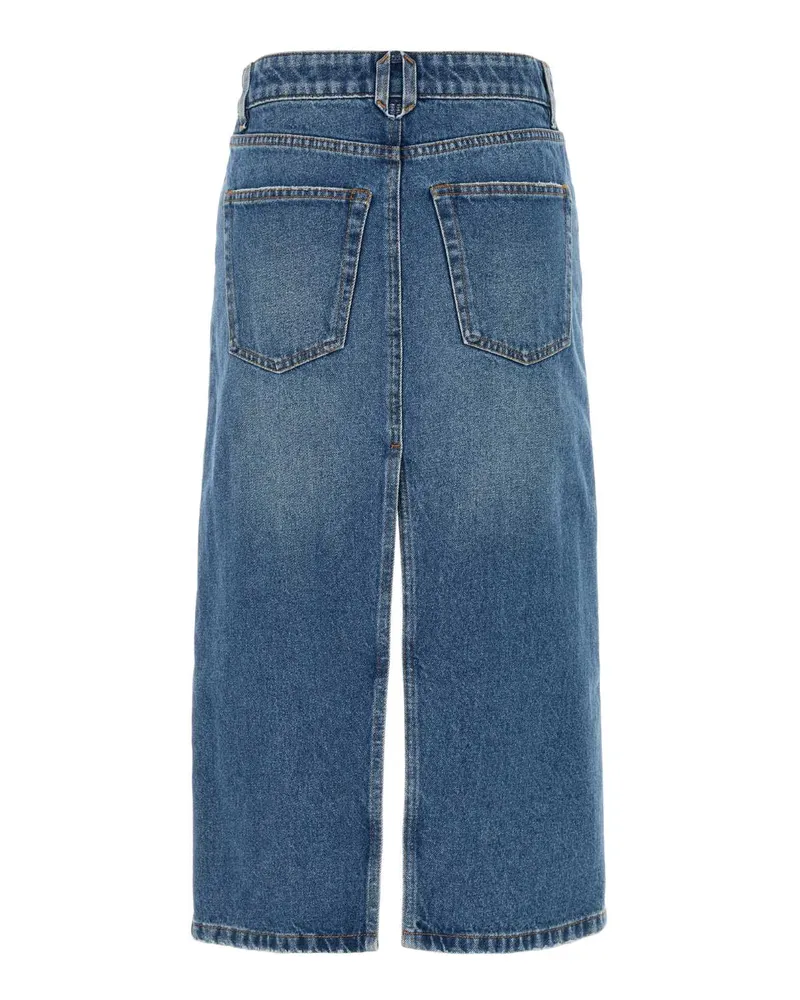 Stella McCartney Women's Denim Skirt Vintagebluedenim Exterior: Cotton Gonne Blue