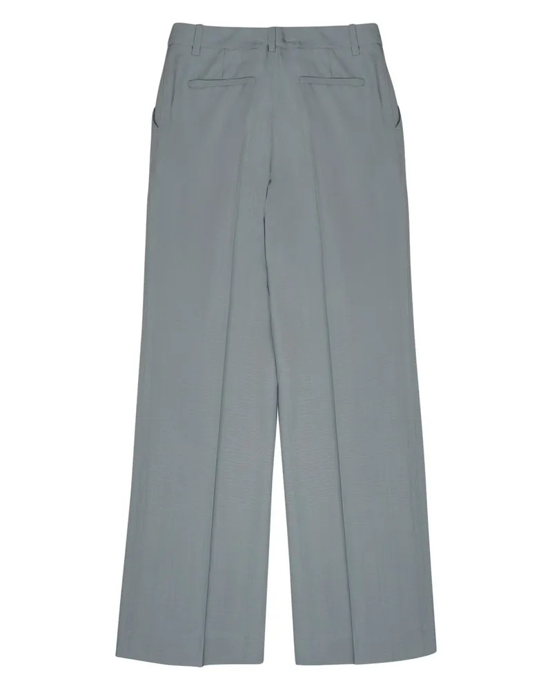 P.A.R.O.S.H. Fluid Viscose Trousers — Blue 