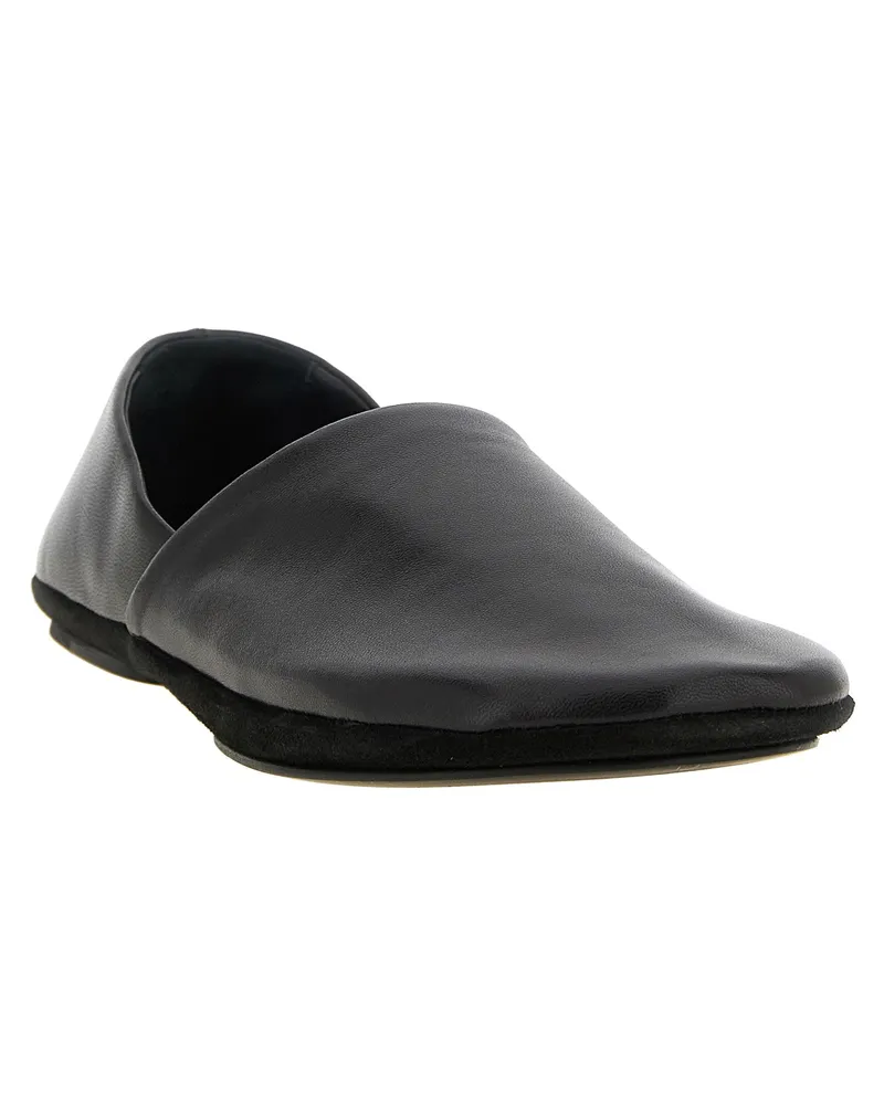 Christophe Lemaire Nappa Leather Slip-On Loafer — Black Black