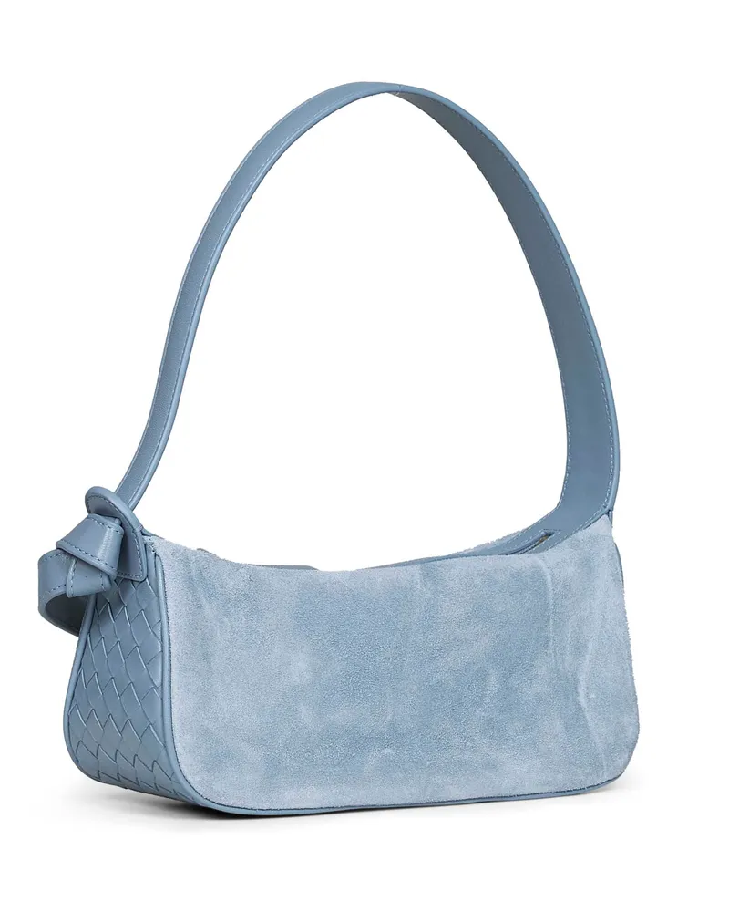 Bottega Veneta Women's Shoulder Bag Mineral Knot Light Blue Calfskin Blue