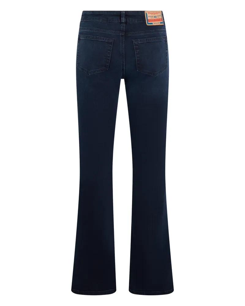 Diesel Women's Bell-Bottom Jeans Blue Cotton Flared Blue