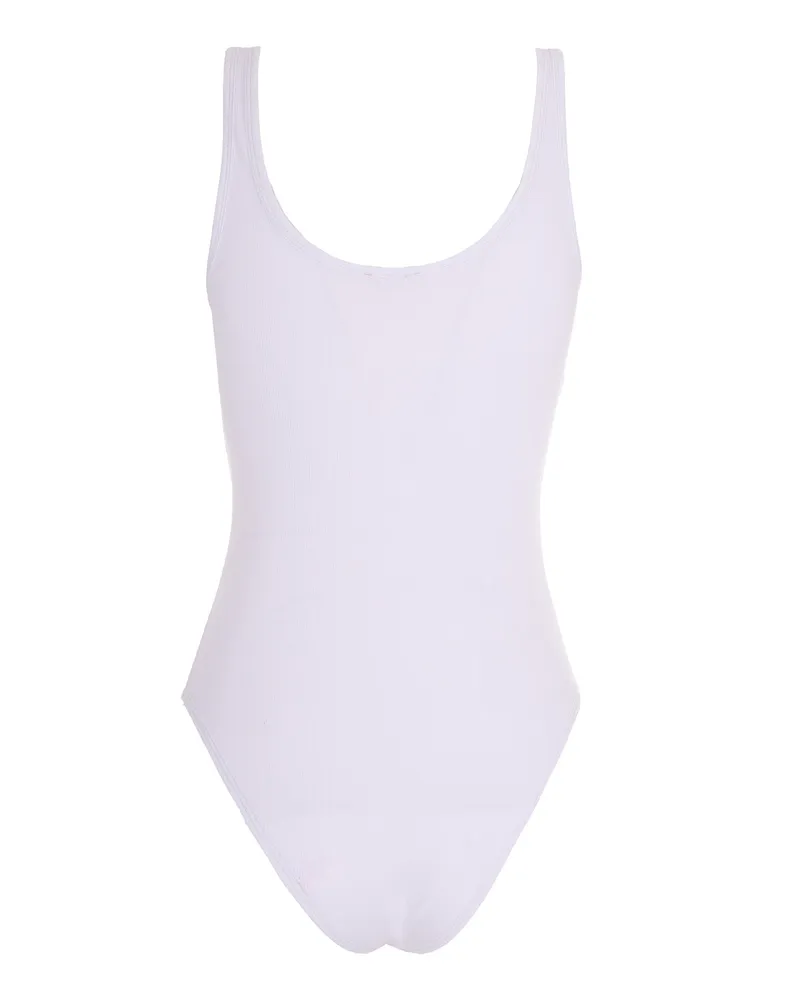 Diesel Women's Bodysuit Maura White Cotton Tops Top White