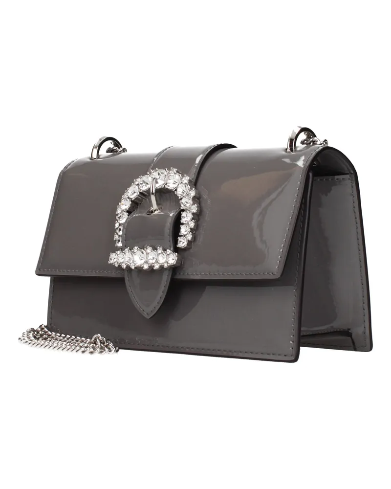 Jimmy Choo Women's Gray Leather Shoulder Bag Gray