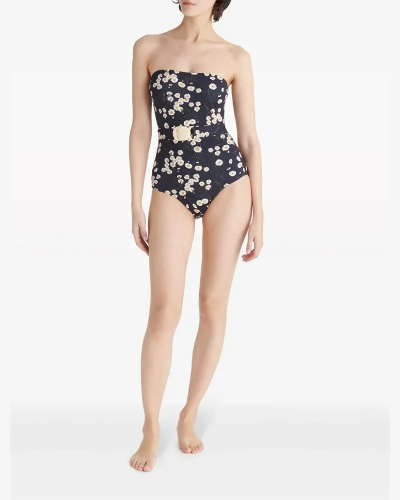 Eres Women's Courtois Floral-Print Swimsuit Aw24 W Black