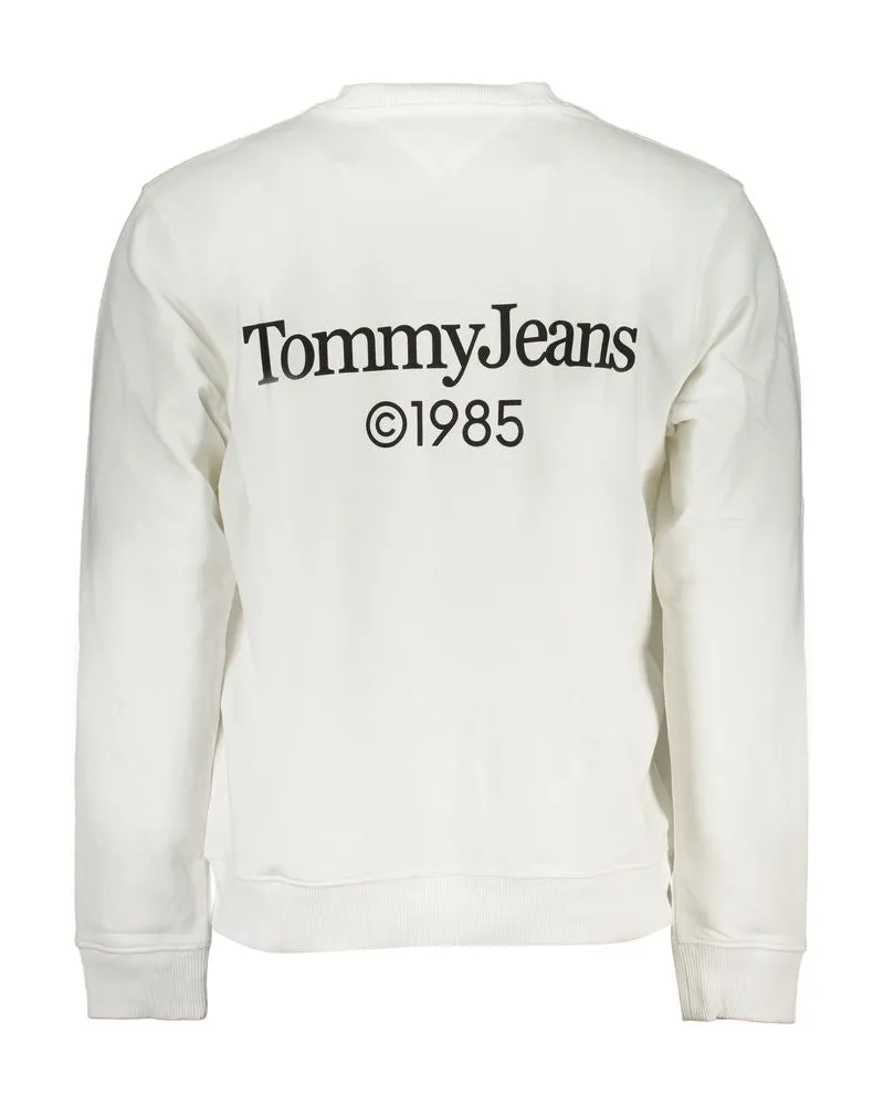 Tommy Hilfiger Logo-Print Cotton Sweatshirt — White White