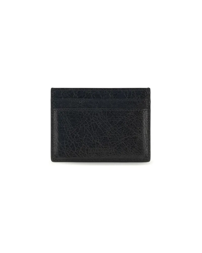 Balenciaga Women's Black Lamb Ovis Aries Wallet Black