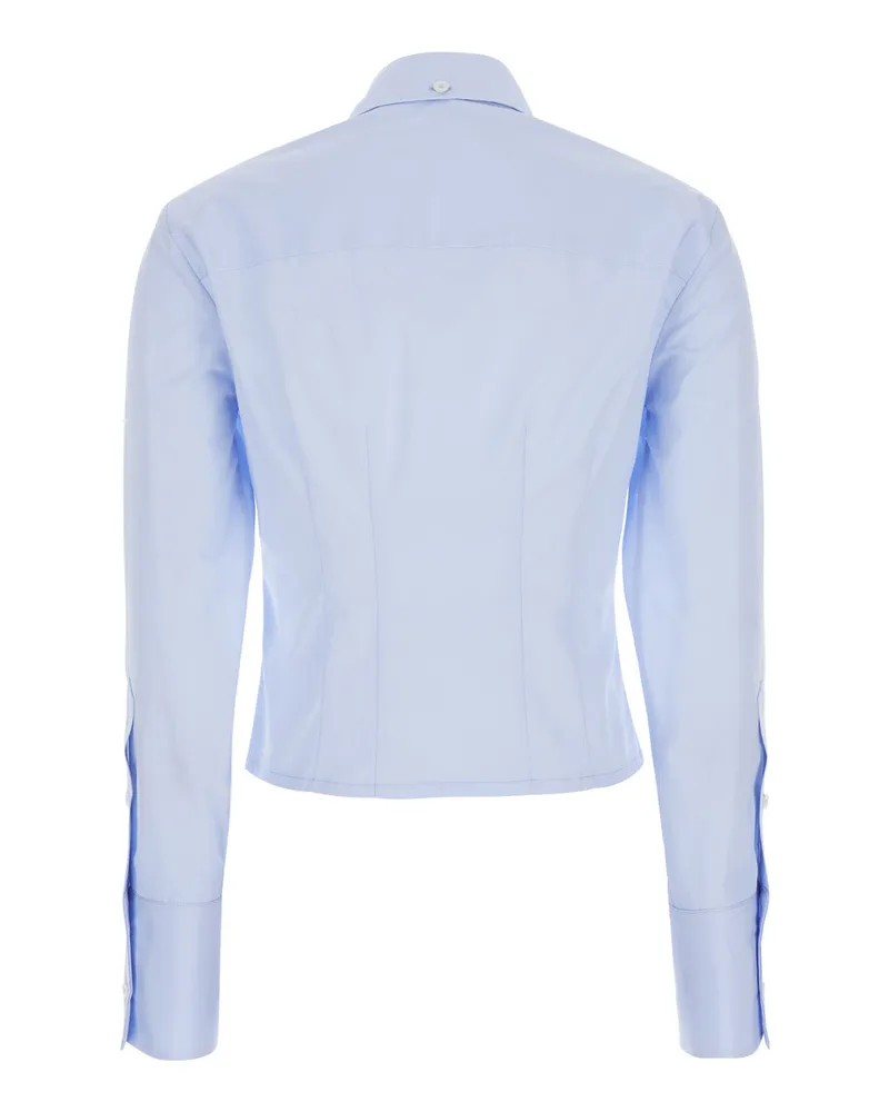 TELA Women's Shirt Darma Light Blue Blouses Blue