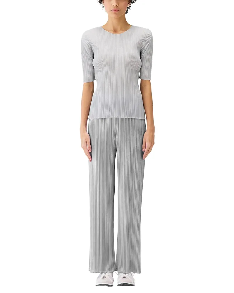 Issey Miyake Pleats Please Trousers — Grey Grey