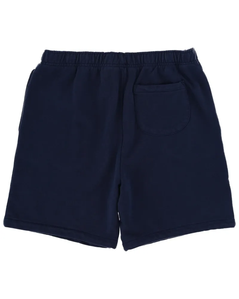 Ralph Lauren Logo-Embroidered Cotton Shorts — Blue Blue