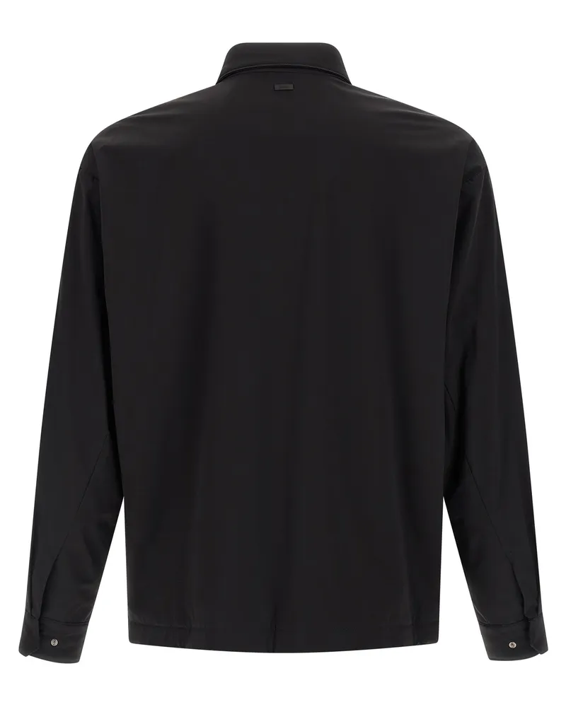 Herno Men's Black Polyamide Shell Jacket Clothing Black