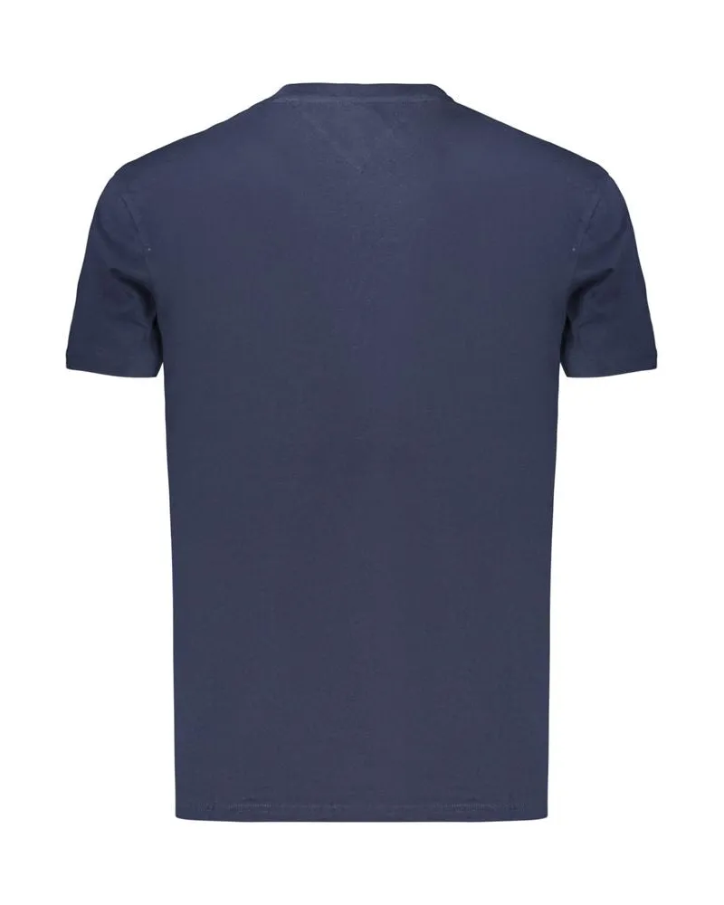 Tommy Hilfiger Logo-Print Cotton T-Shirt — Navy Navy