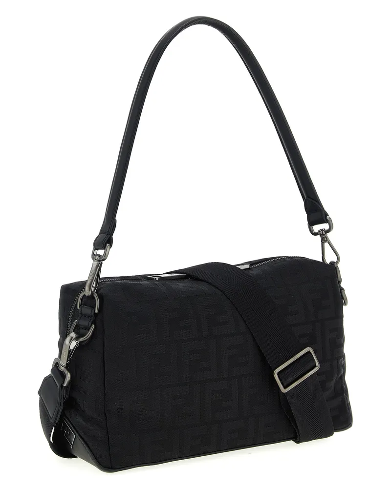 Fendi Men's Black Polyamide Shoulder Bag Black