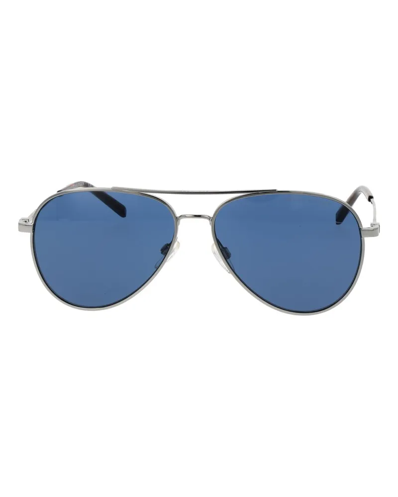 Tommy Hilfiger TO-1067534 Metal Aviator Sunglasses — Silver Silver