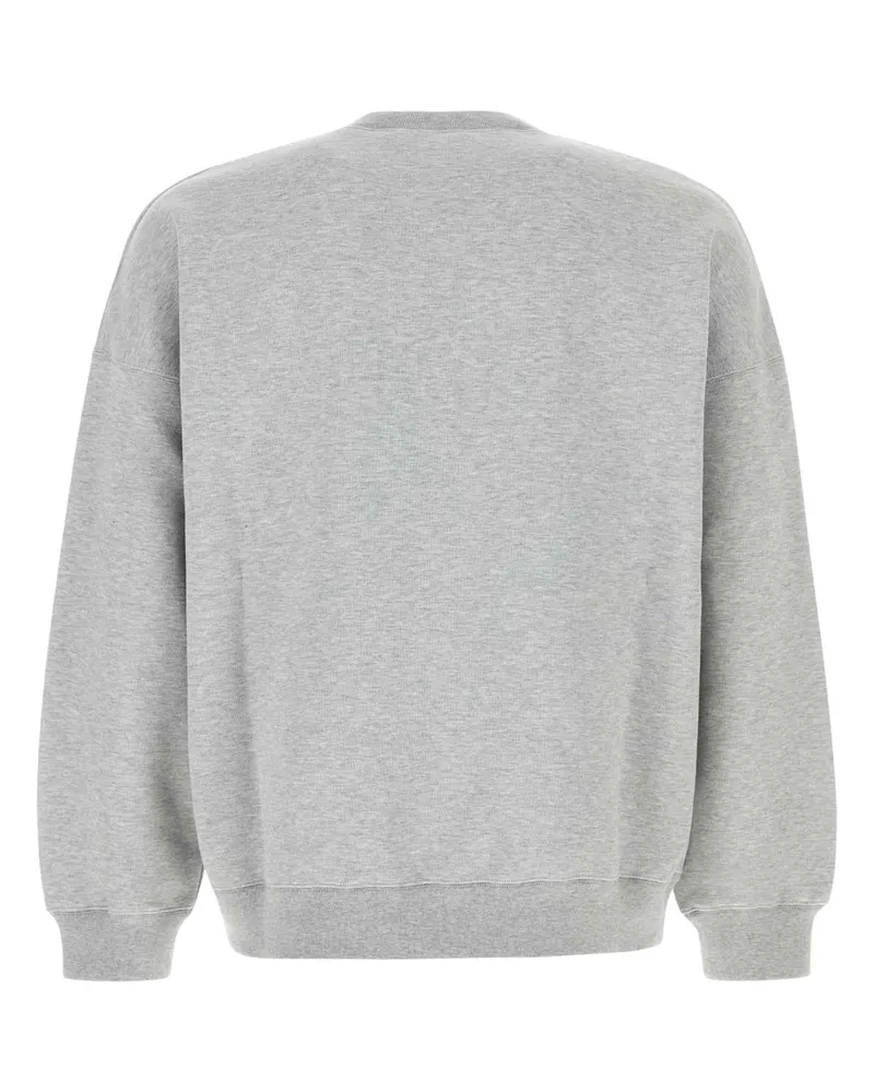 Gucci Men's Grey Cotton Blend Oversize Sweatshirt Exterior: Nylon Felpe Gray