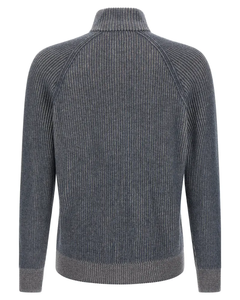 Brunello Cucinelli Pure Cashmere Cardigan — Gray Gray