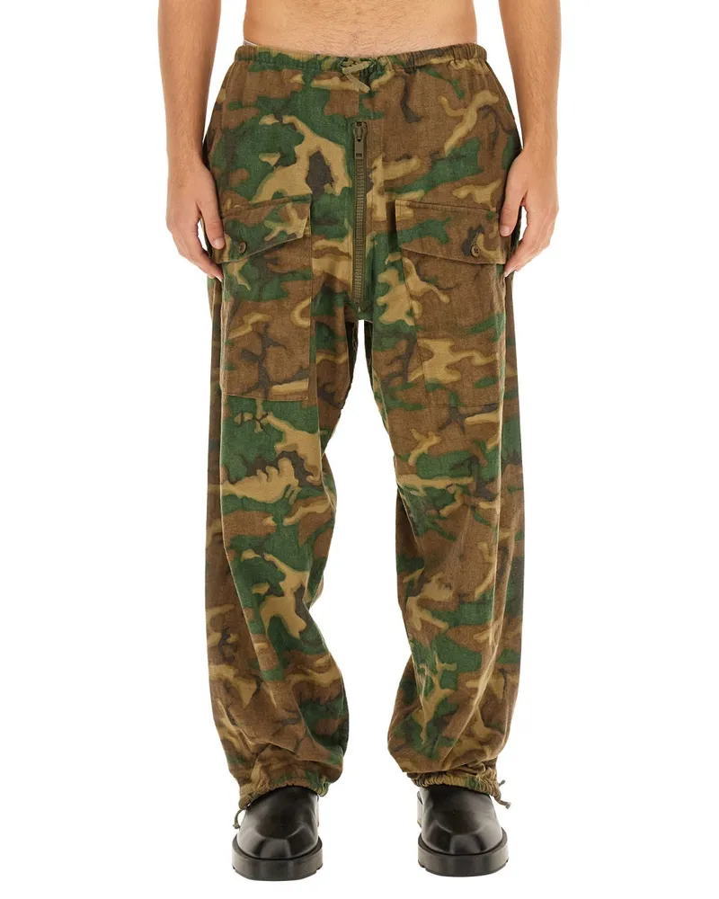 Givenchy Camouflage Cotton Trousers — Green Green