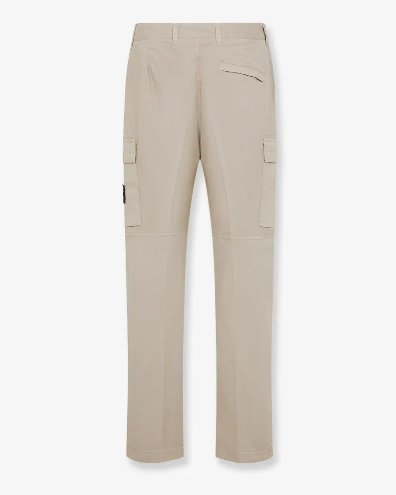 Stone Island Men's Trousers Organic Cotton Beige Beige