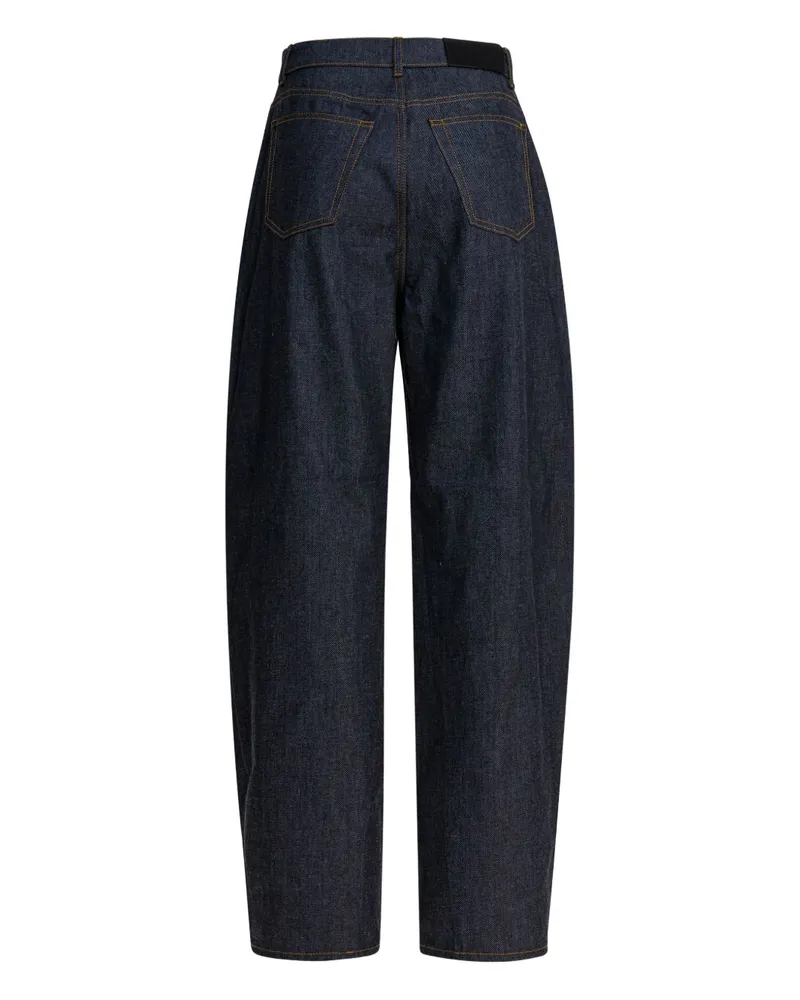 Givenchy High-Rise Denim Jeans — Navy Navy