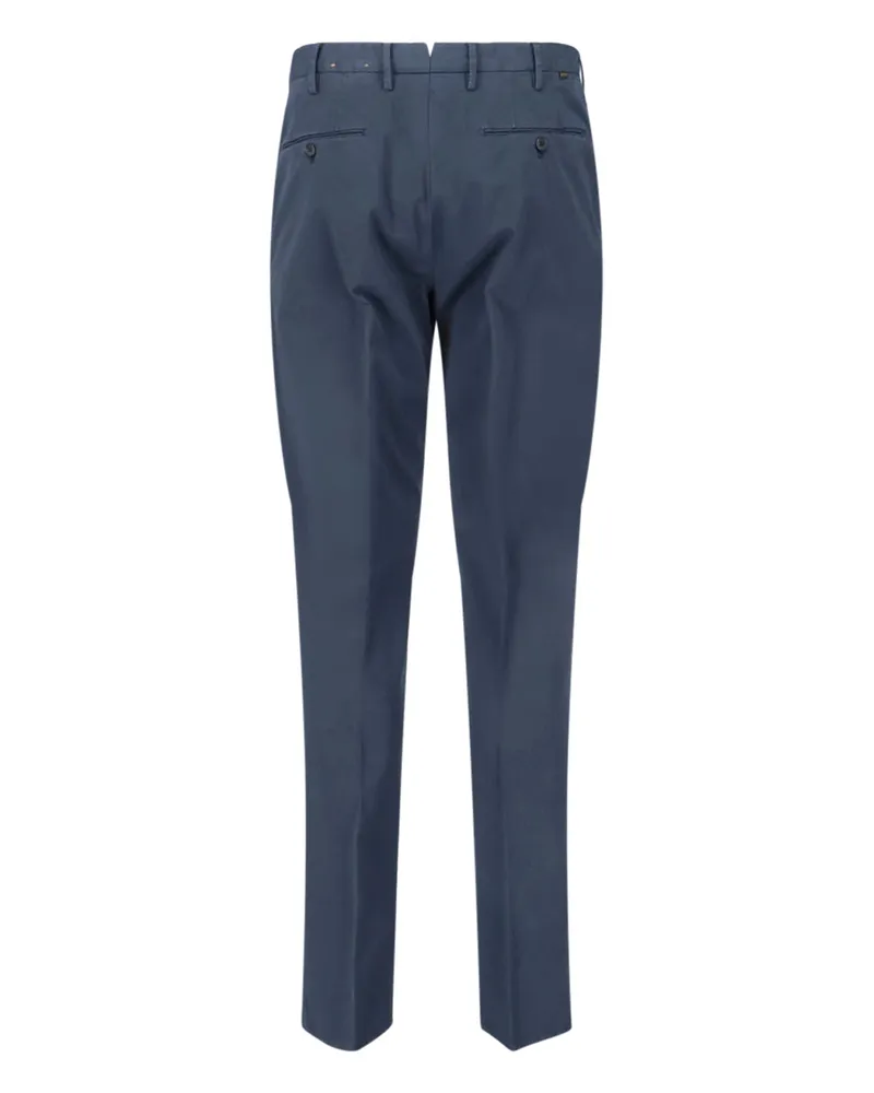 Incotex Men's Trousers Blue Cotton Blue