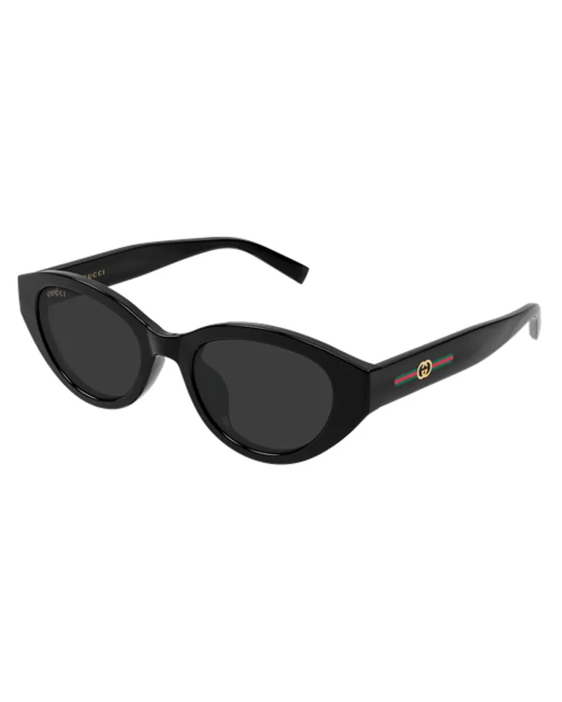 Gucci GG2105SA Black Cat-Eye Sunglasses — Black Black