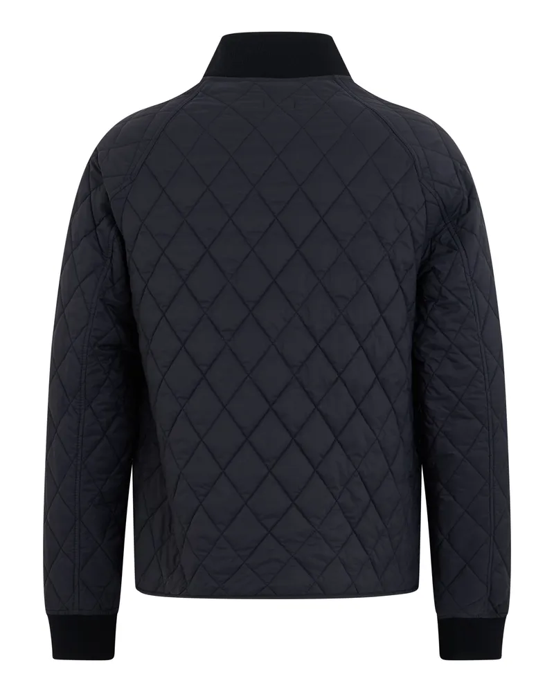 Burberry Men's Quilted Button-Front Jacket Black Polyamide Bomber Black