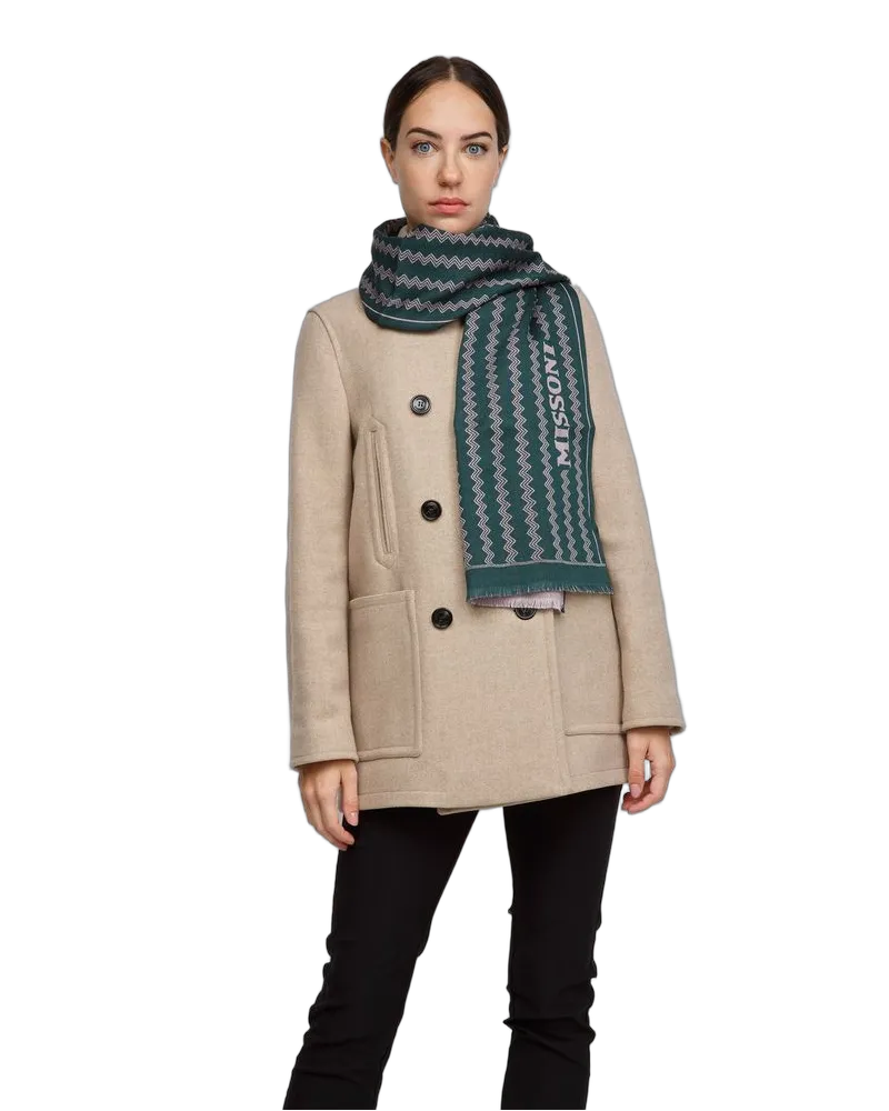 Missoni Women's Scarf Green Wool Accessories Green