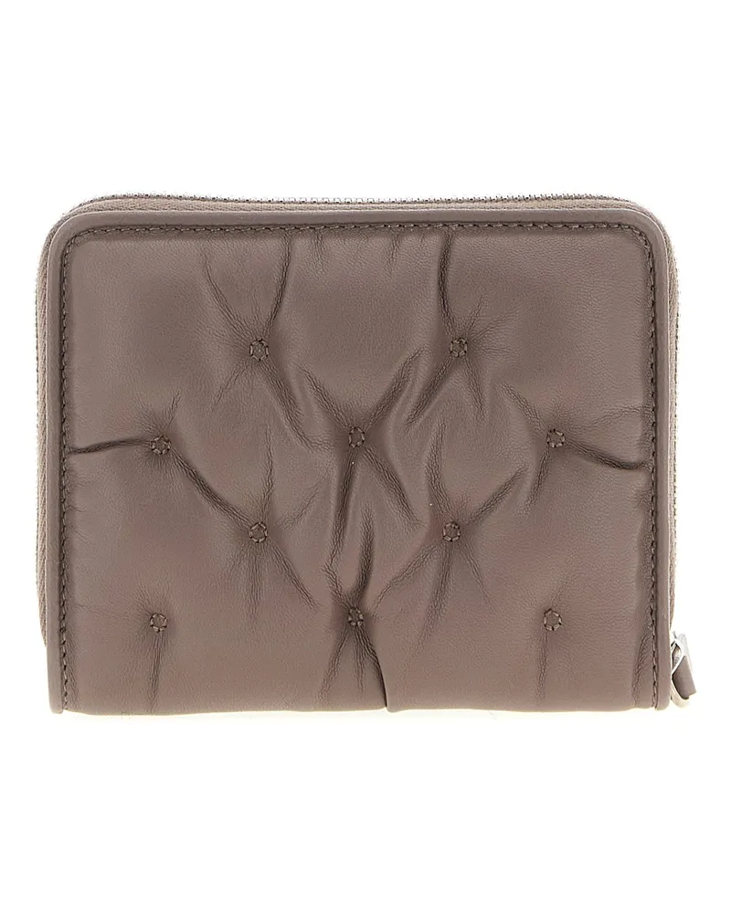 Maison Margiela Women's Multicolor Calfskin Cardholder Accessory Taupe