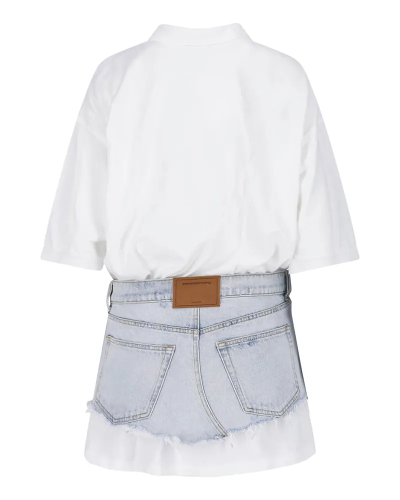 Alexander Wang Women's Dresses Light Blue Cotton White