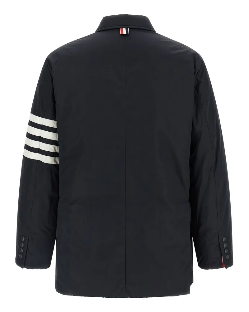 Thom Browne Padded Polyester with Striped Armband Jacket — Blue Blue