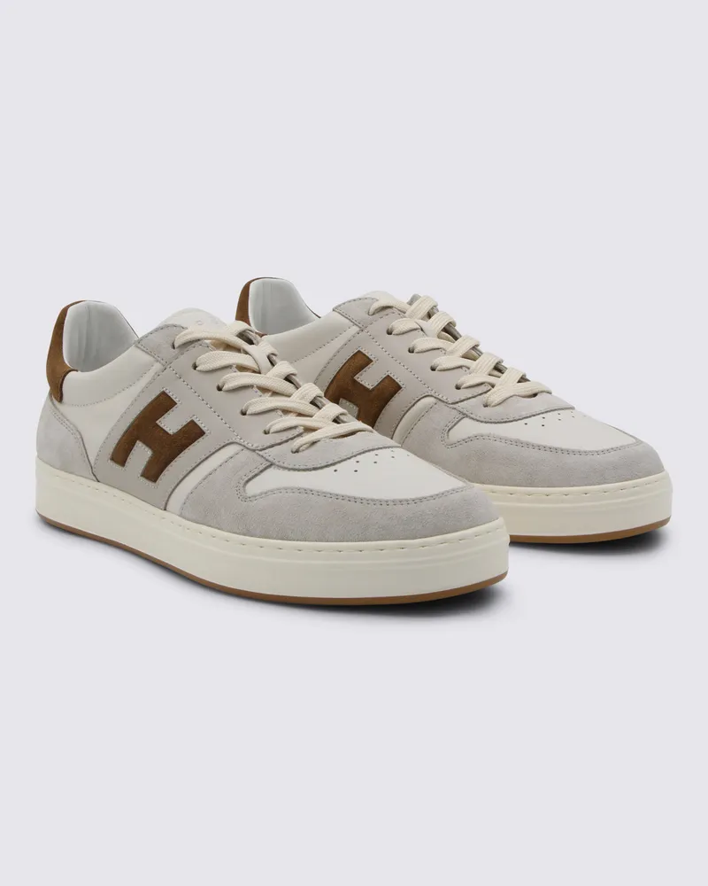 Hogan Men's Sneakers Bianco-Corda _coverle Sole El Beige