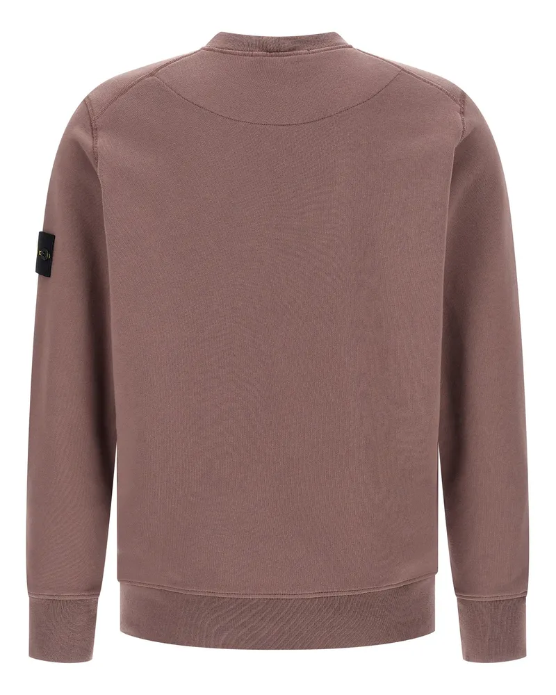 Stone Island Men's Purple Cotton Sweatshirt Clothing Purple