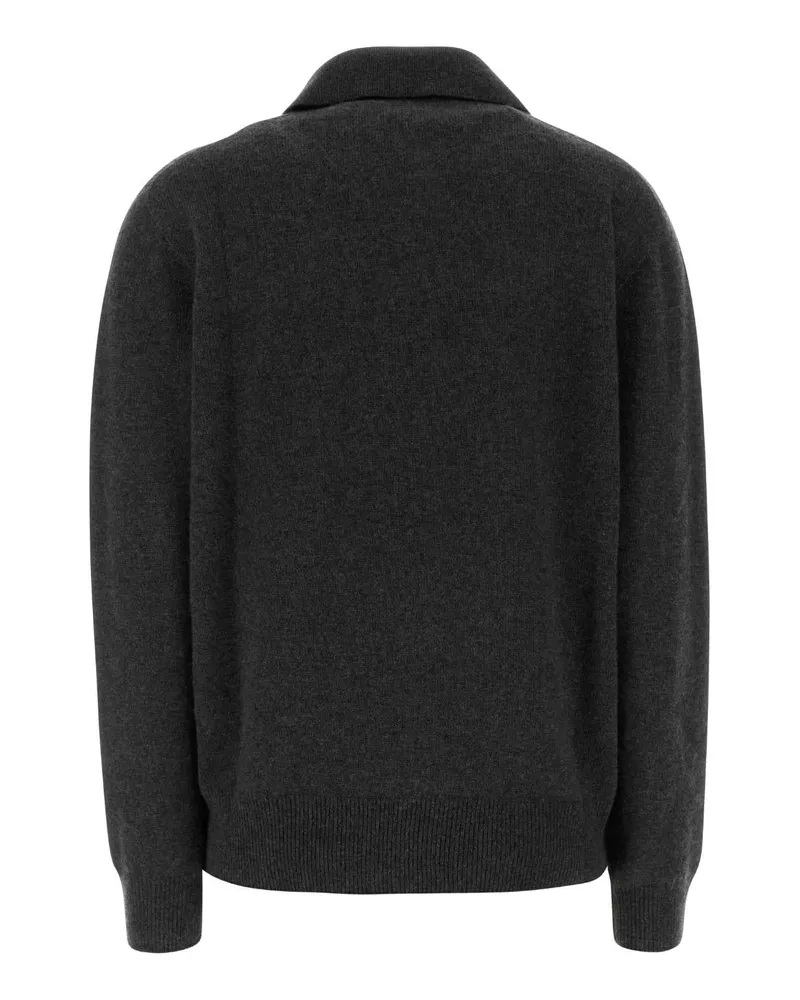 The Row Oashi Polo Shirt — Charcoal Charcoal