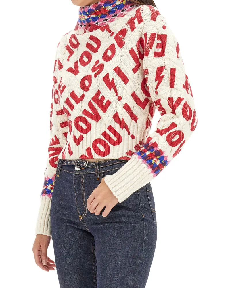 Philosophy Di Lorenzo Serafini 100% Wool Sweater — Multicolor Multicolor