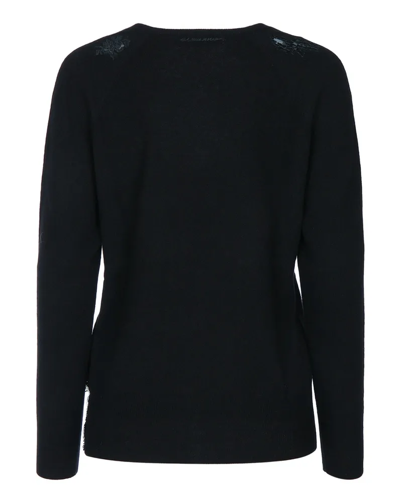 Ermanno Scervino Pizzo Sweater — Black Black