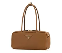 Women's Caramel Leather Shoulder Bag 0 1 N Borse A Mano