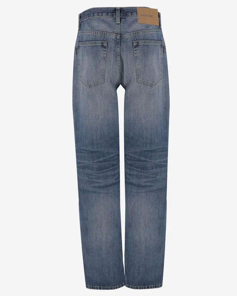 Haikure Women's Jeans Cotton Denim Blue Blue