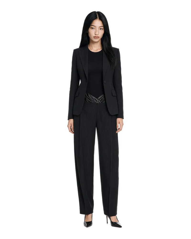 ANDAMANE Jersey Racerback Bodysuit — Black Black
