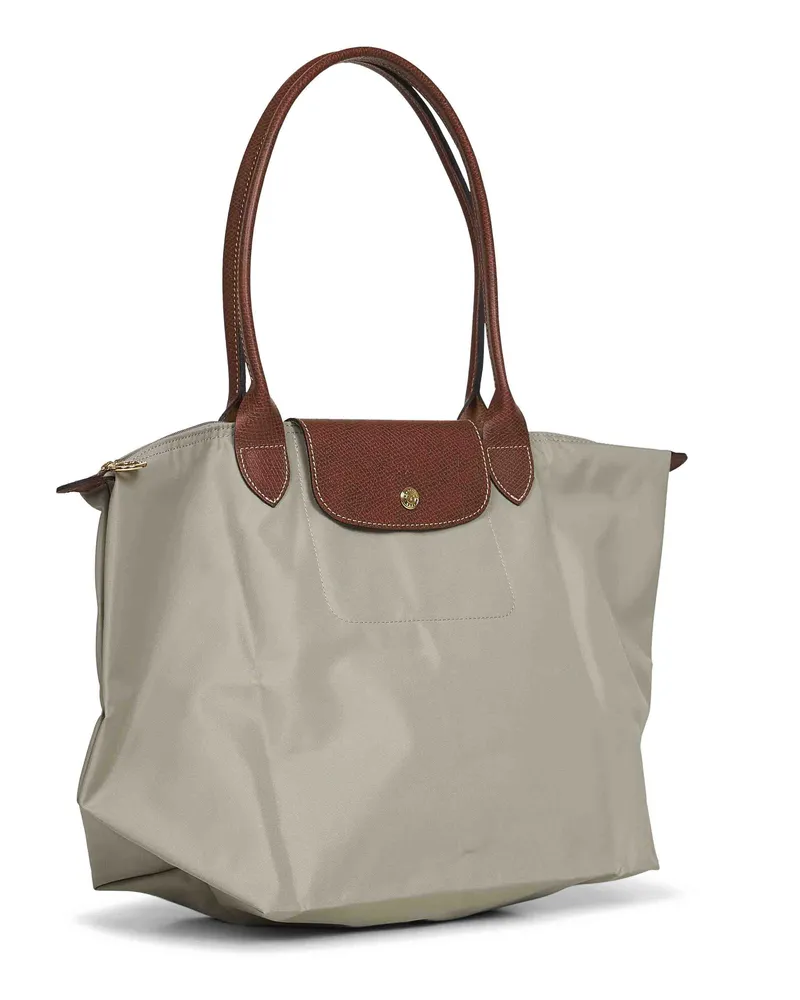 Longchamp Nylon Shoulder Bag — Beige Beige