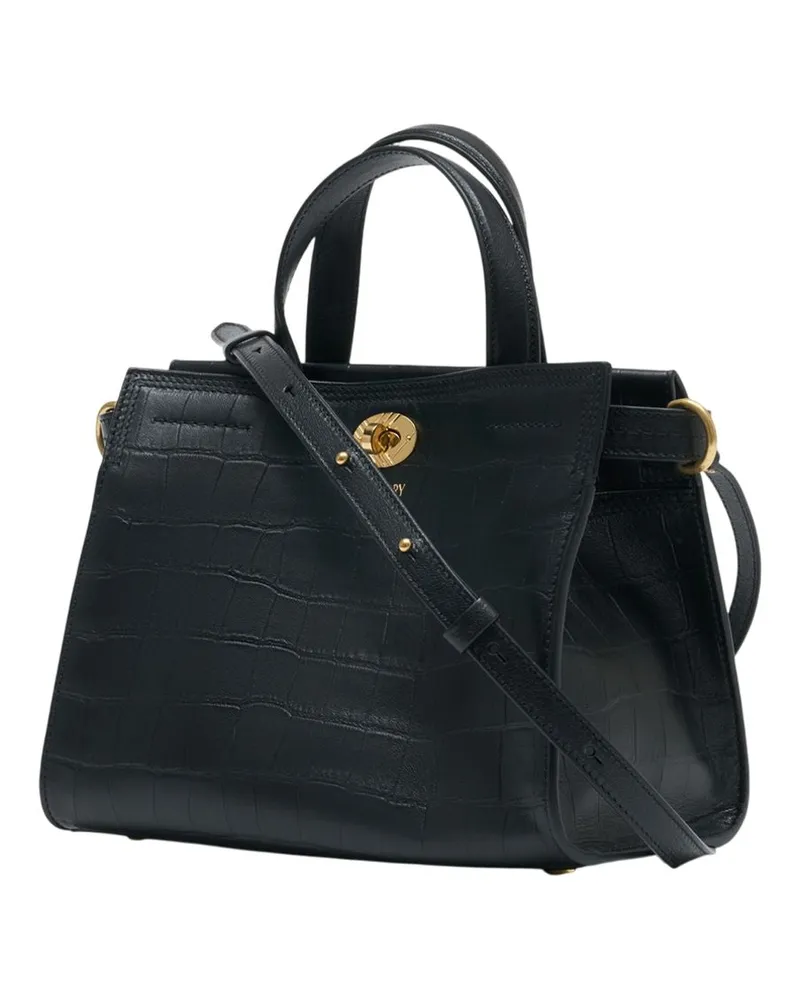 Burberry Women's Ll Mini Cotswolds Lw7 Shopper Bag -  Leather Black Lambskin Totes-Shopping-Bags Black