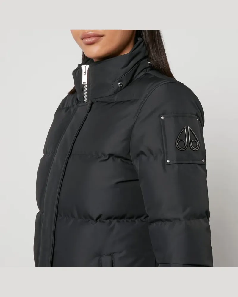 Moose Knuckles Goose Down Puffer Down Jacket — Black Black