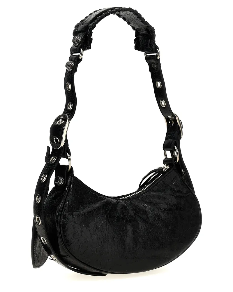 Balenciaga Women's Black Lamb Leather Crossbody Bag Black