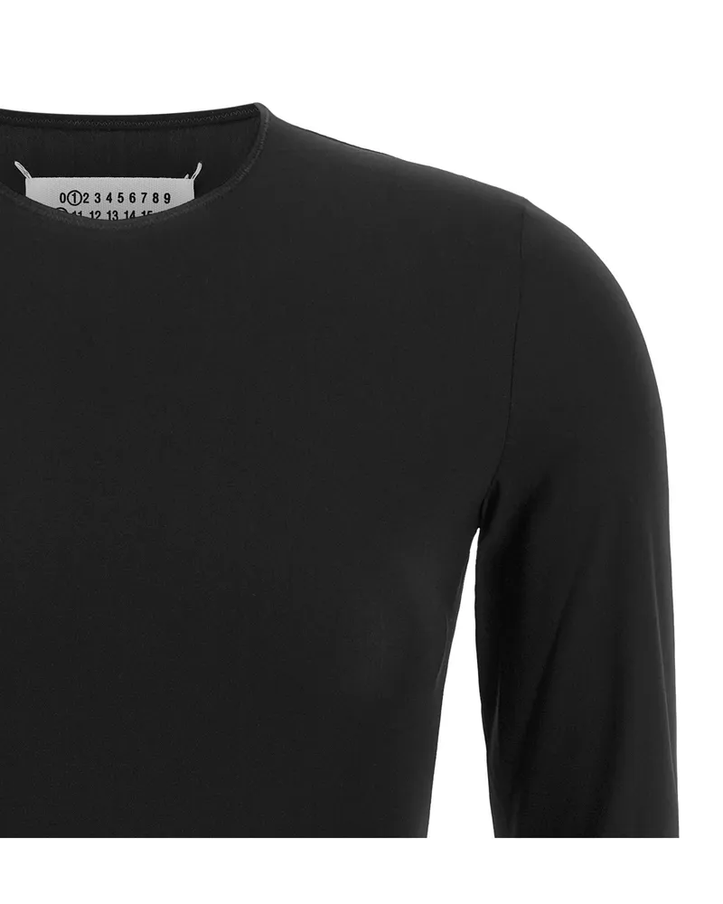 Maison Margiela Technical Stretch Jersey Bodysuit — Black Black